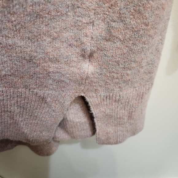 Madewell Kent Wool/Alpaca Blend Cardigan Sweater In Heather Carnation Size Small - Picture 8 of 9